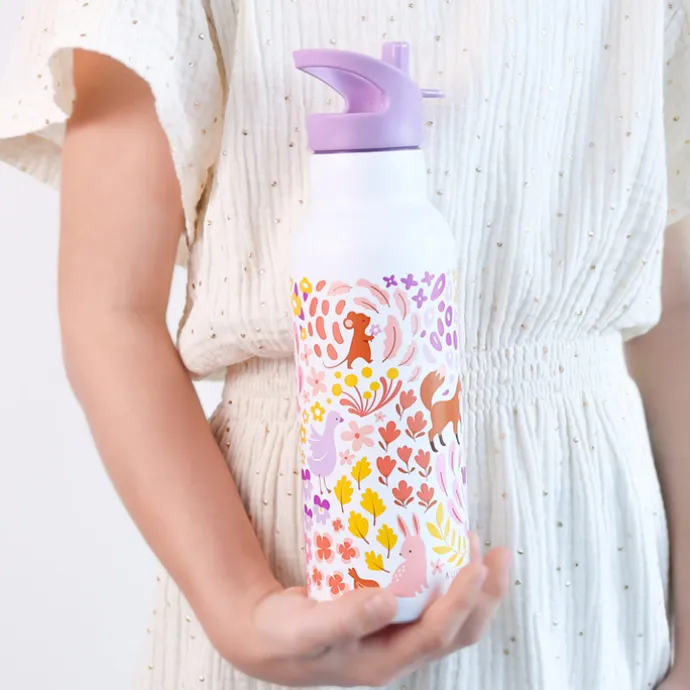 A Little Lovely Company Alex Water Bottle XL flower garden