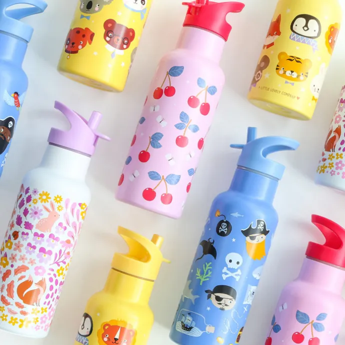 A Little Lovely Company Alex Water Bottle XL flower garden
