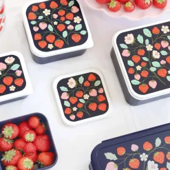 A Little Lovely Company Charlie Lunch & Snack Box strawberries