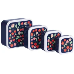 A Little Lovely Company Charlie Lunch & Snack Box strawberries