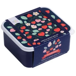 A Little Lovely Company Charlie Lunch & Snack Box strawberries