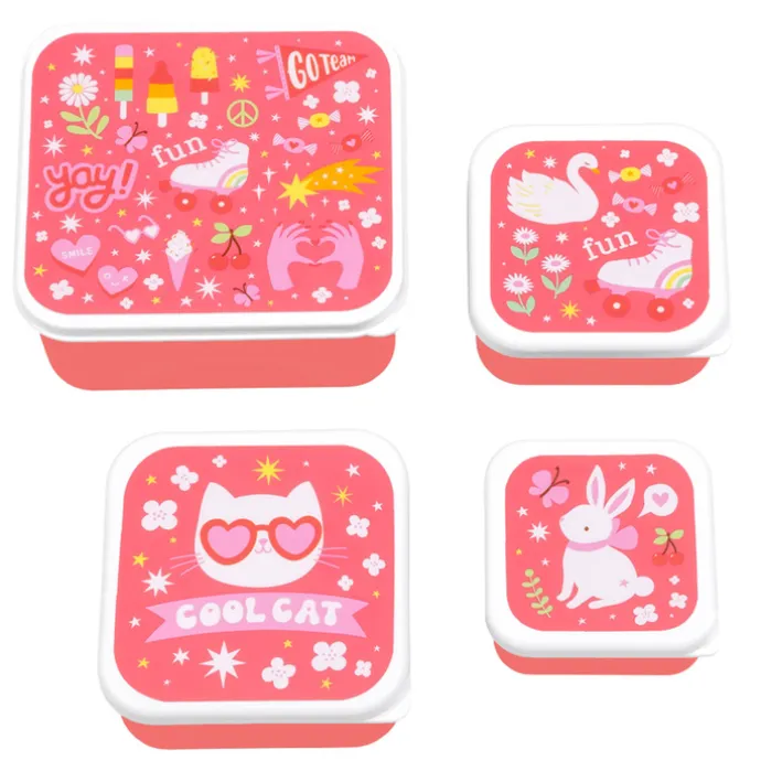 A Little Lovely Company Charlie Lunch & Snack Box fun