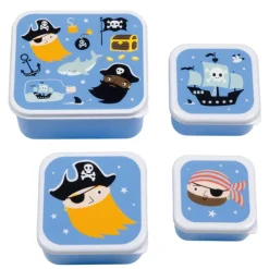 A Little Lovely Company Charlie Lunch & Snack Box box pirates