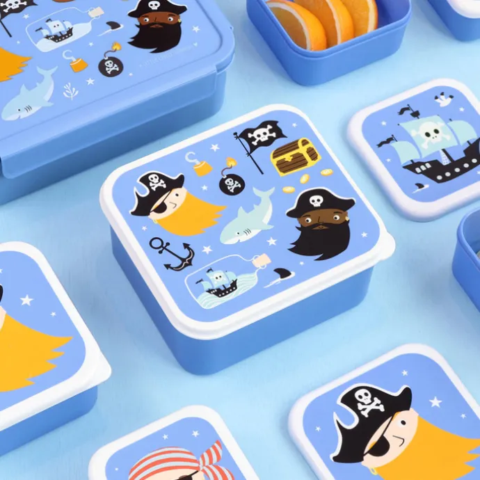 A Little Lovely Company Charlie Lunch & Snack Box box pirates