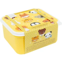 A Little Lovely Company Charlie Lunch & Snack Box animal friends