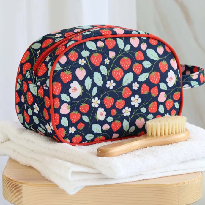 A Little Lovely Company Jules Toiletry Bag strawberries