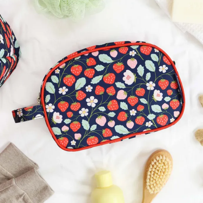 A Little Lovely Company Jules Toiletry Bag strawberries