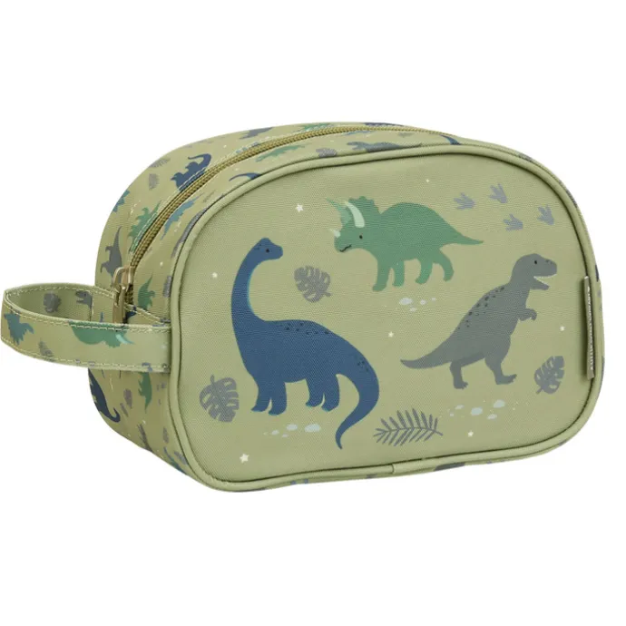 A Little Lovely Company Jules Toiletry Bag dinosaurs