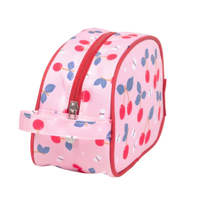 A Little Lovely Company Jules Toiletry Bag cherries