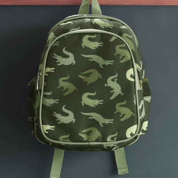 A Little Lovely Company Noa Backpack crocodiles