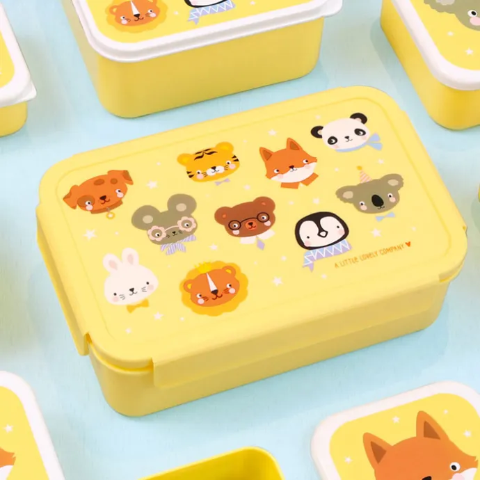 A Little Lovely Company Robin Bento Lunchbox animal friends