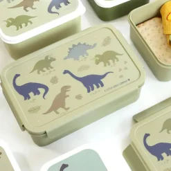 A Little Lovely Company Robin Bento Lunchbox dinosaurs