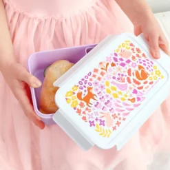 A Little Lovely Company Robin Bento Lunchbox flower garden