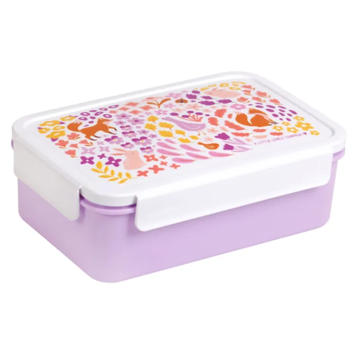 A Little Lovely Company Robin Bento Lunchbox flower garden