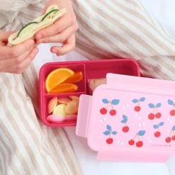 A Little Lovely Company Robin Bento Lunchbox cherries