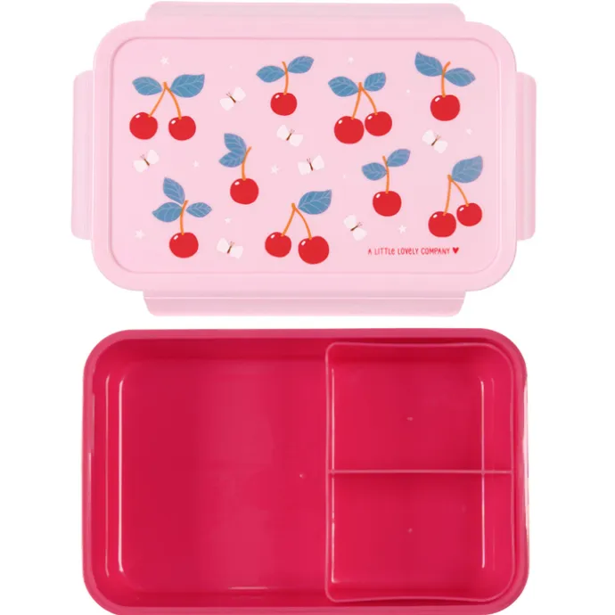 A Little Lovely Company Robin Bento Lunchbox cherries