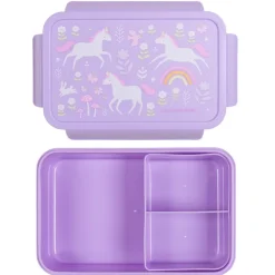 A Little Lovely Company Robin Bento Lunchbox unicorn dreams