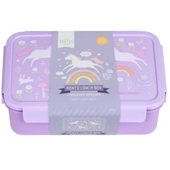 A Little Lovely Company Robin Bento Lunchbox unicorn dreams