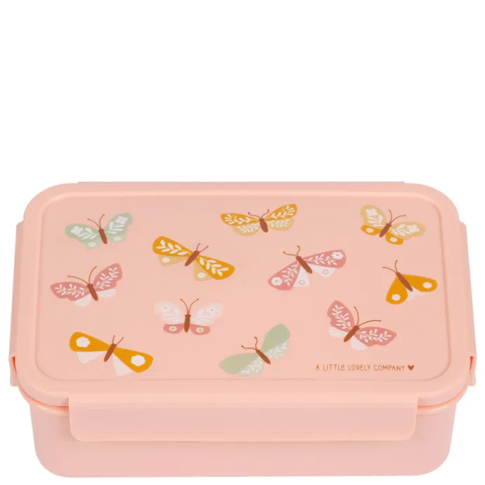 A Little Lovely Company Robin Bento Lunchbox butterflies