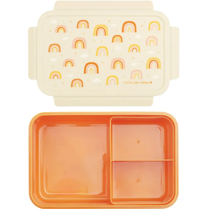 A Little Lovely Company Robin Bento Lunchbox rainbows