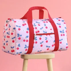 A Little Lovely Company Sam Weekendbag cherries