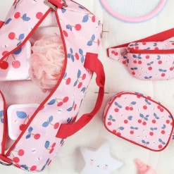 A Little Lovely Company Sam Weekendbag cherries