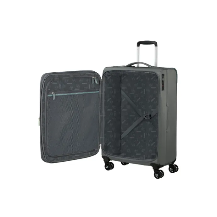 American Tourister Aerospin Spinner M Exp stone basalt