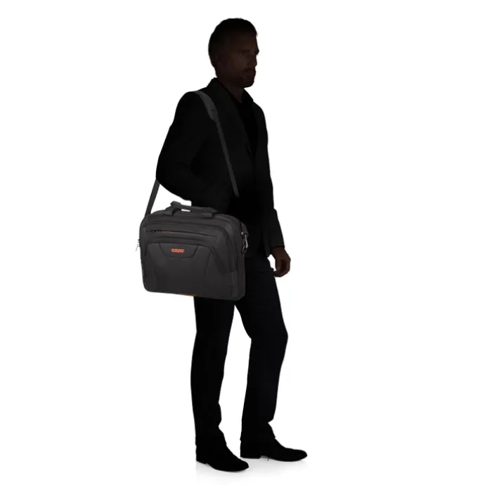 American Tourister At Work Laptop Bag 15.6" black/orange