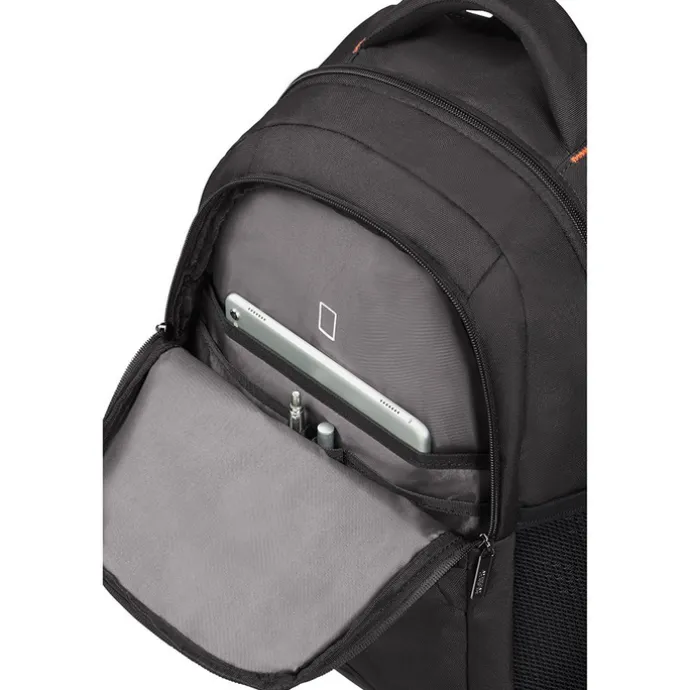 American Tourister At Work Laptop Backpack 13.3"-14.1" black/orange