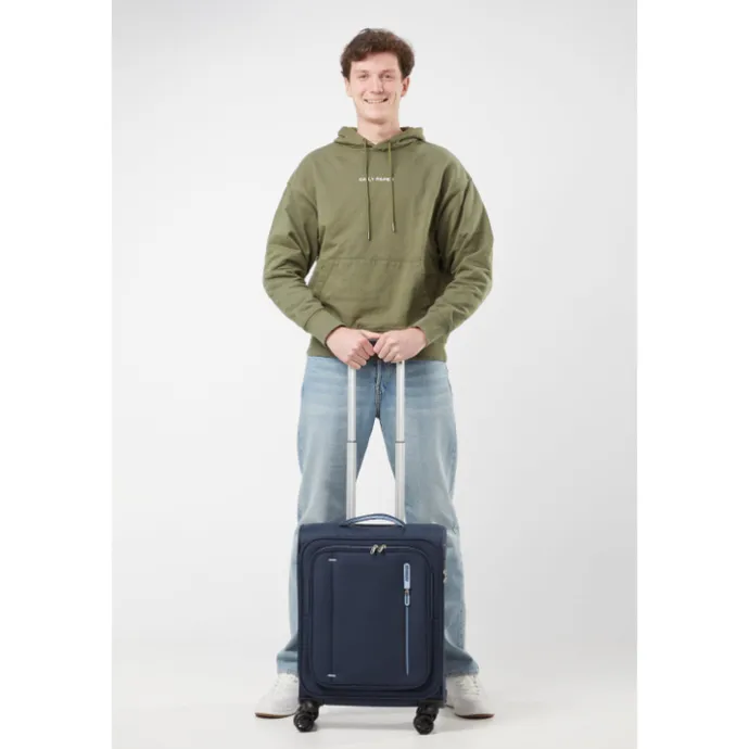 American Tourister Cloudrider Spinner S Expandable TSA sky navy