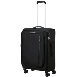 American Tourister Cloudrider Spinner M Expandable TSA jet black