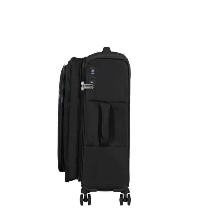 American Tourister Cloudrider Spinner M Expandable TSA jet black