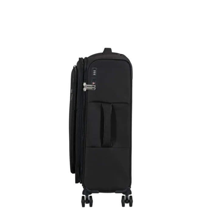 American Tourister Cloudrider Spinner M Expandable TSA jet black