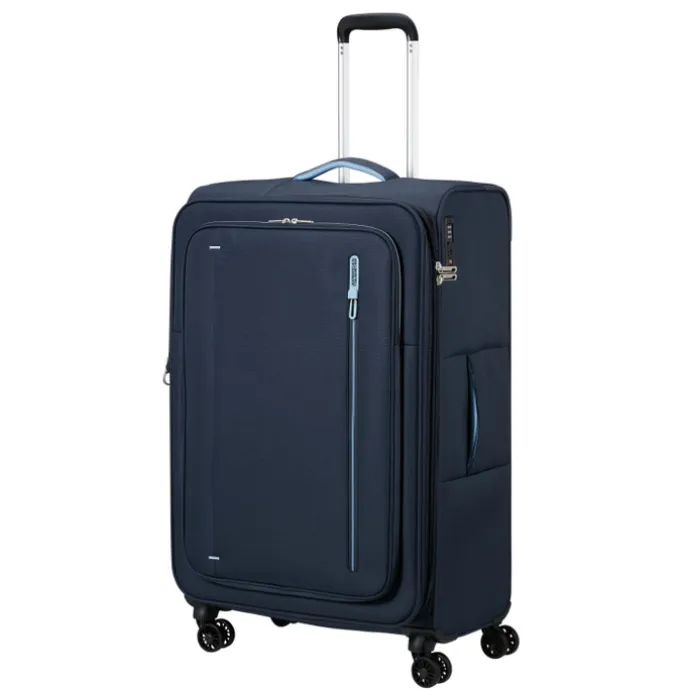 American Tourister Cloudrider Spinner L Expandable TSA sky navy