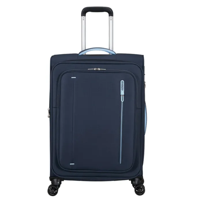 American Tourister Cloudrider Spinner M Expandable TSA sky navy