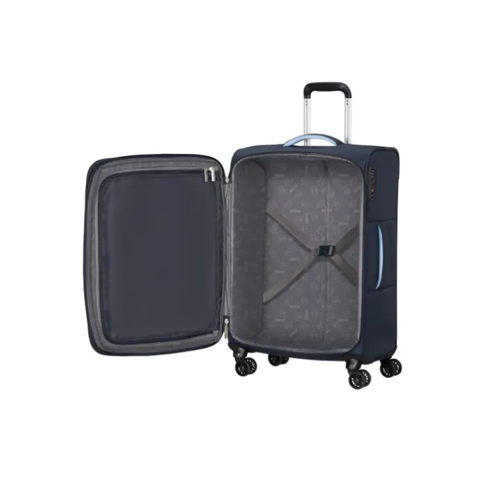 American Tourister Cloudrider Spinner M Expandable TSA sky navy