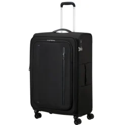 American Tourister Cloudrider  Spinner L Expandable TSA jet black