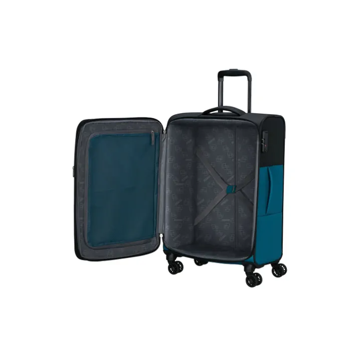 American Tourister Daring Dash Spinner M EXP black/blue