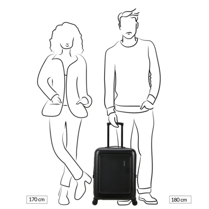 American Tourister Dashpop Spinner 55 Exp true black