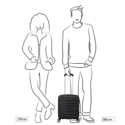 American Tourister Flashline Spinner Underseater shadow black