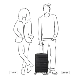 American Tourister Flashline Spin. 55/25 Cabin Trolley shadow black