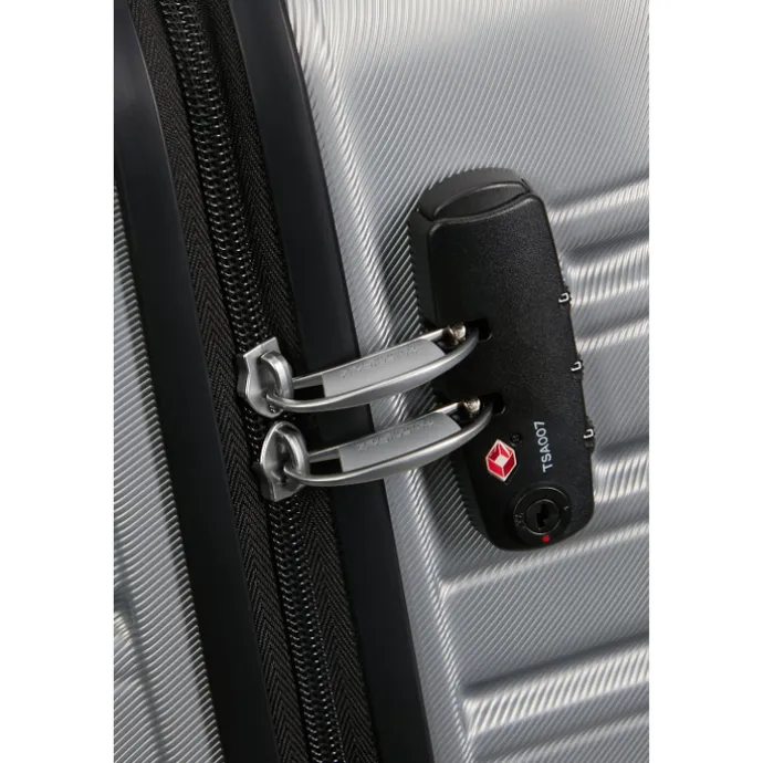 American Tourister Flashline Spin. 55/25 Cabin Trolley sky silver