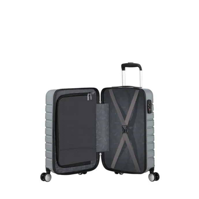 American Tourister Flashline Spin. 55/25 Cabin Trolley sky silver