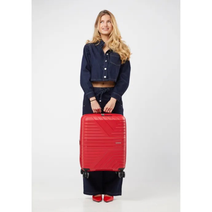 American Tourister Flytwist Spinner Cabin Trolley 55 cm Exp. true red