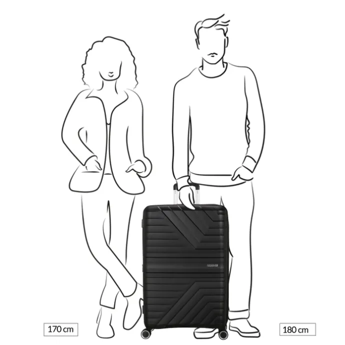 American Tourister Flytwist Spinner 78/29 TSA Expandable sandstone