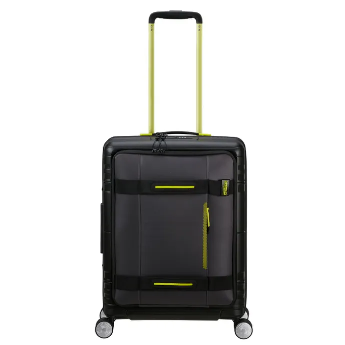 American Tourister Hello Cabin Spinner 55 EXP Coated black/lime