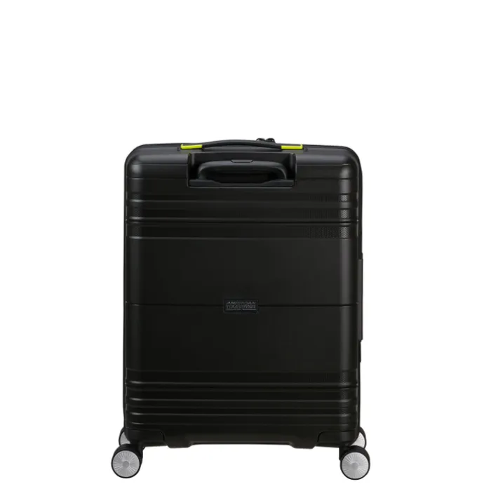 American Tourister Hello Cabin Spinner 55 EXP Coated black/lime