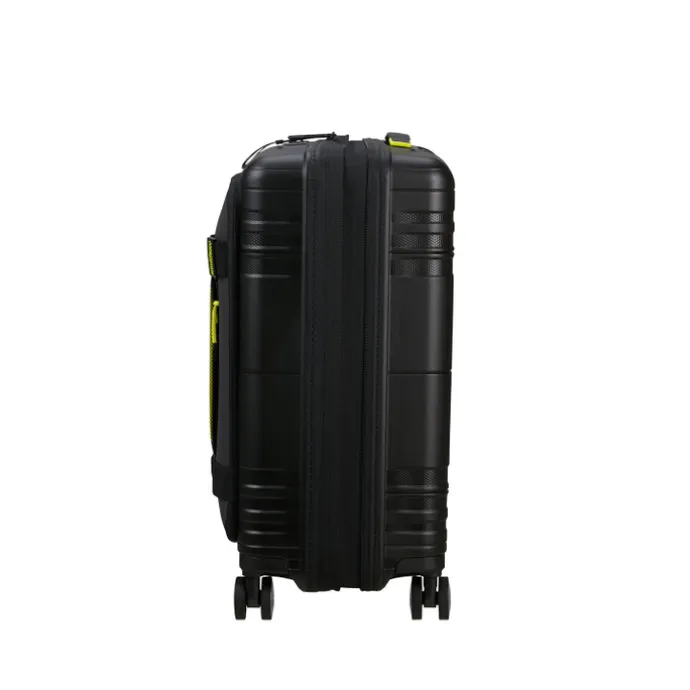 American Tourister Hello Cabin Spinner 55 EXP Coated black/lime