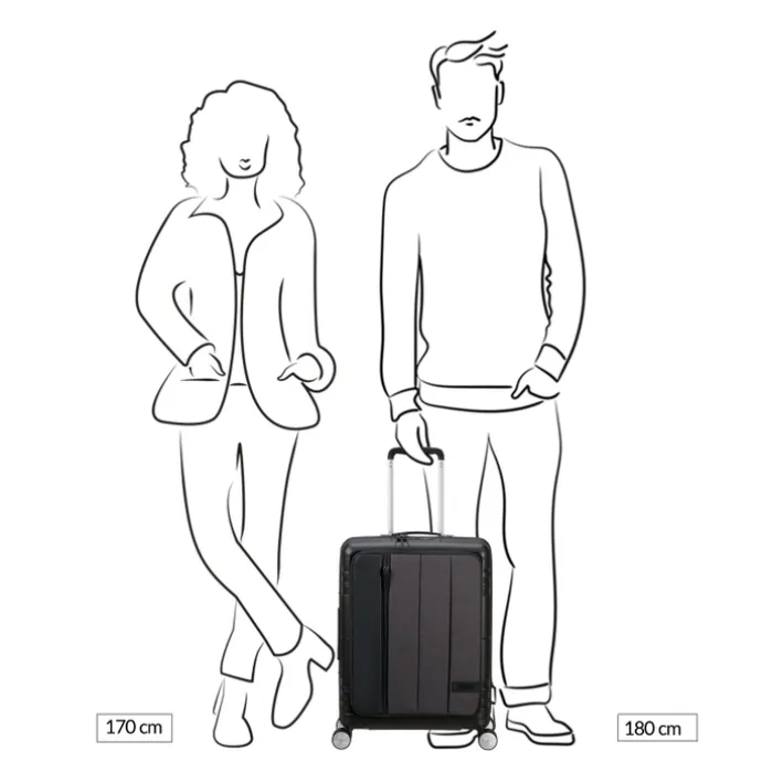 American Tourister Hello Cabin Spinner 55 EXP grey melange