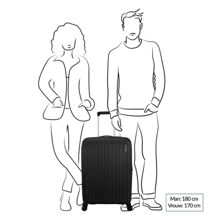 American Tourister Rejoy Spinner 68/25 TSA true black